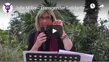 Julie Miller - Anti-Trans Erasure Speech video on Youtube