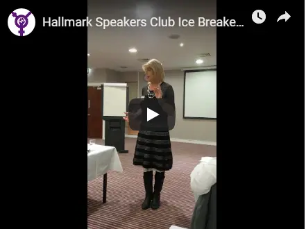 Julie Miller - Toastmasters International Ice breaker Speech Video Youtube
