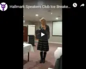 Julie Miller - Toastmasters International Ice breaker Speech Video Youtube